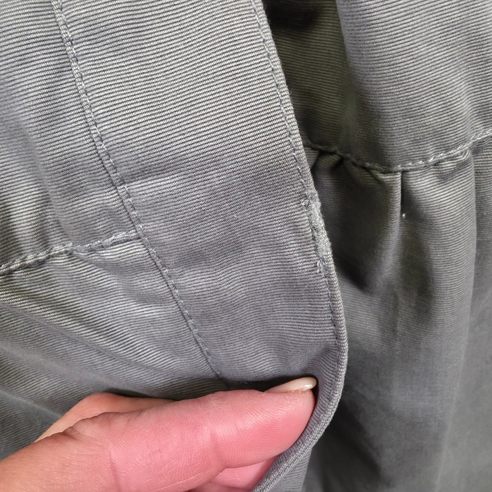 Xhilaration Coat Women XL Gray Peter Pan Tier Minimalist Classic Longline Jacket - Picture 14 of 16